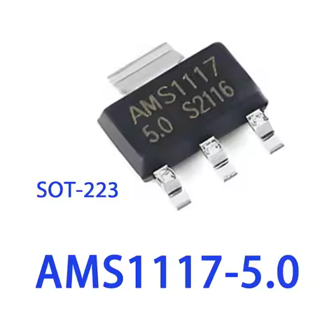 10PCS AMS1117-5.0 SOT-223 1117-5.0 AMS1117 1117 IC Chipset