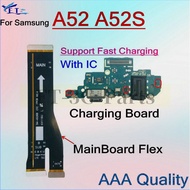 For Samsung Galaxy A52 A52S USB Charging Port Microphone Dock Connector Main Board Flex Cable Replac