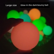 Luminous Bouncy Ball Large Rubber Solid Bouncy Ball Watermelon Bouncy Ball Bounce Ball Luminous Fros