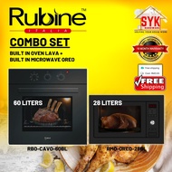 SYK Free Shipping Rubine RBO-CAVO-60BL Build In Oven 60 Liters Electric Oven RMO-OREO-28BL Grill Mic