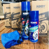 Koby Chain Maintainance Kit Chain Lube / Chain Cleaner Cuci Rantai RK RKM DID Mettal Sprocket Honda 