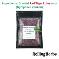 100% Organic Dried Red Tiger Lotus (Promotes Deep Sleep) 红莲花睡莲花茶 by RollingHerbs x Stonerplus