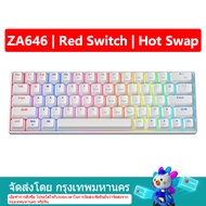 【จัดส่งภายใน 3 วัน】 ZIFRIEND KA646 63คีย์คีย์บอร์ดแบบกลไกคีย์บอร์ดสำหรับเล่นเกมแบบมีสาย Backlit Hot-