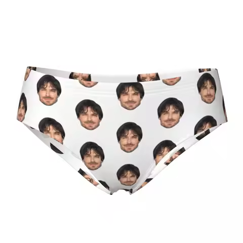 Women's Ian Somerhalder Damon Salvatore Brief Underwear Cozy Breathable Briefs Panties