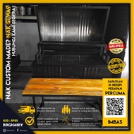 BBQ Pit Steel Drum | BBQ Drum | Tong Drum BBQ Full Set Size 200L With Front Table And Sliding Charco