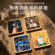 Mosaic Coaster diy Material Pack Homemade Collage Art Toys Handmade Class Material Pack Cultural Cre