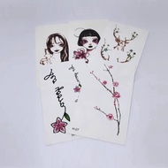 SUPERMALL Tato temporer Bunga Tulisan Bunga Rose Lucu B / Temporary tattoo tahan air / fake tatto St