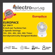 EuropAce EJF 2981Y 9-Inch Jet Turbine Fan