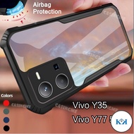 KK VivoY35 Transprent AirBag Casing Bumper Shockproof Cover For Vivo Y35 Y77 Y75 Y55 Y 35 77 75 35Y 