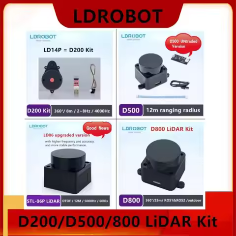 Distance measuring scanner LDROBOT factory Multiple series Lidar sensor LD14P=D200 Kit，D500 lidar ki