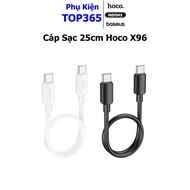 Hoco X96 60w Type C to Type C fast charging cable, length 25cm