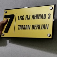 House number, 3d cutting house numbers. simple modern house numbers