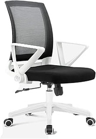 Home Work Chair Office Chair Ergonomic Office Chair Height Adjustable Desk Chair With Foldable Armrests Computer Chair Comfortable Managerial Chairs Firm Seat Cushion (Color : B) vision