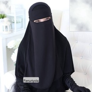 Niqab Bandana | Bandana Sheet | Niqab bandana Black Chiffon Georgette