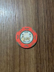 賭場澳門華都銀河50元籌碼 「加持增運氣護身符」