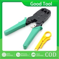 1PC Crimping Tool, Cable Cutter & Stripper, For RJ45 RJ11 8P8C 6P6C 4P4C Connectors