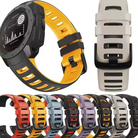 Silicone Watchband Strap Bracelet For Garmin Instinct,Sport Replacement Wirstband belt For Garmin In