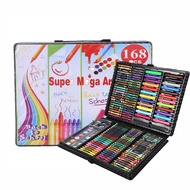 168 Color Pencil Kids Painting Pen Crayon Marker Pencil Drawing Art Colour Early Learning Set 168 绘画