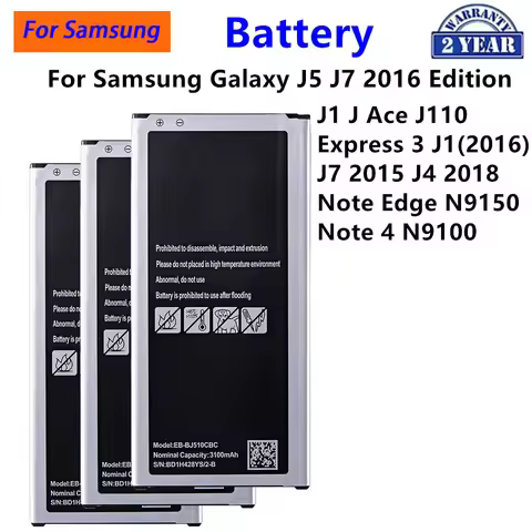 EB-BJ510CBC BJ700BBC Battery For Samsung Galaxy J5 J7 J1 J Ace Express 3 J1(2016) J7 2015 J4 2018 No