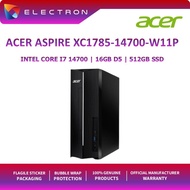 Acer Aspire XC1785-17400F Desktop PC Black ( I7-14700, 8GB, 512GB SSD, Intel, W11P )