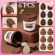 24h Shipping Paip 6 Pcs Mini Finger Powder Puff Portable Loose Powder Puff Accessories Tools Dry And