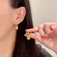 Real Shot❤ Earrings Featured Brass Material Sweet Temperament High FR4L df3