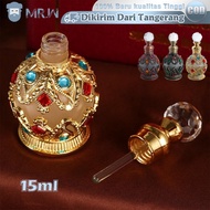 15ml Empty Perfume Bottle Metal Arabic Style/Arabic Style Refillable Perfume Bottle