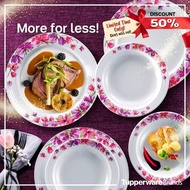 Tupperware LIMITED EDITION Melamine Bowls and Plates Flower Set (Pinggan Mangkuk Dining Set) pinggan mangkuk kualiti