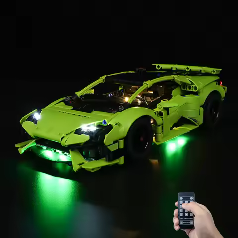 No Model LED Lighting Set Suitable for LEGO Lamborghini Huracán Tecnica 42161(Excluding Building Blo