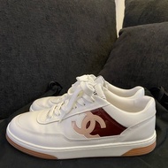 Chanel香奈兒 拼色熊貓板鞋 37碼  附件：塵袋