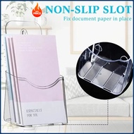 Space-Saving Wall MountAcrylic Brochure Display Holder Transparent A6 Flyer Booklet Menu Stand