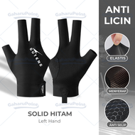 Sarung Tangan Billiard Hitam Polos HARGA GROSIR/Sarung Tangan Billiard Hand Gloves Biliar/Sarung Tan