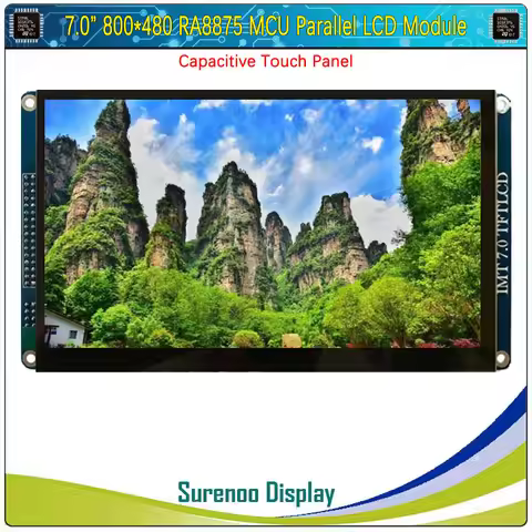 7" inch 800*480 RA8875 MCU Parallel TFT LCD Module Display Screen Monitor Resistive Capacitive Touch