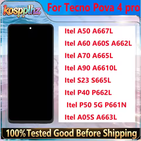 LCD Display Touch Screen For Itel A50 A667L A60 A60S A662L A70 A665L A90 A6610L A05S A663L S23 S665L