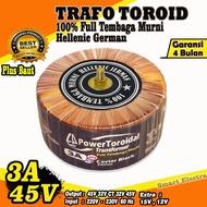 Toroid Transformer 3A 45V CT 32V CT PURE (LARGE Transformer) Full Pure Copper Hellenic German Super 