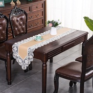 Waterproof and Oil-Proof Table Runner American Leather Table Runner High-Grade Light Luxury Table Ru