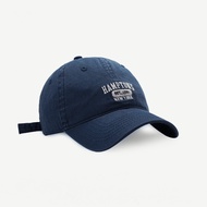 Mũ lưỡi trai LOULI SAIGON thêu chữ HAMPTONS form mềm nón kết nam nữ cá tính chất liệu kaki cao cấp