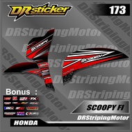 521 Scoopy Fi Racing Road Race Design Striping List Stickers