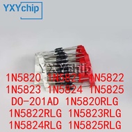 20pcs 1N5820 1N5821 1N5822 1N5823 1N5824 1N5825 DO-201AD 1N5820RLG 1N5822RLG 1N5823RLG 1N5825RLG DIP