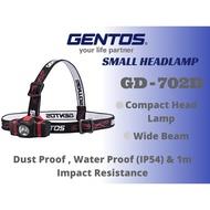 Headlamp Gentos Japan GD-702D Small Headlamp 1 AA Batteries Dust Proof Water Proof Flashlight