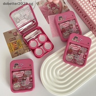 [DB] Cute Mini Contact Lenses Case Kit For Girls Travel Portable Contact Lens Box Contact Lens Storage Container [Ready Stock]