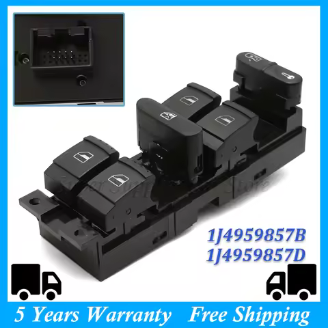 Power Window Main Control Switch For VW Passat B5 Golf 4 Jetta MK4 Seat Toledo II 1M2 Leon 1M1 For S