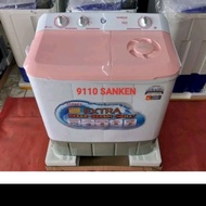 mesin cuci sanken 2 tabung kapasitas 9kg