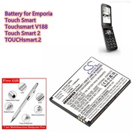 CS Battery 3.7V/1100mAh AK-V188 for Emporia Touch Smart 2, V188