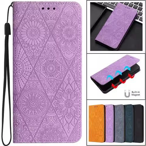For Fundas Xiaomi 15T Pro Xiaomi15T Pro 15 T Vintage Flower Case for Xiaomi 15T 14T Pro Case Magneti