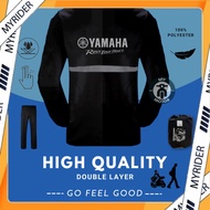 MYRIDER RC305 HD YAMAHA Raincoat Quality 2 Layer FREE Bag size M - 6XL Baju Hujan Motorcycle Rain Co