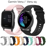 Soft Silicone Watch Strap For Garmin Venu / sq SmartBand Bracelet