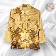 Solo indonesia women's brown batik top