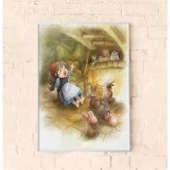 Art Print - Cinderella and Her Bunny Slippers