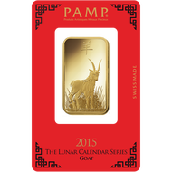 1oz PAMP Suisse Gold Bar 2015 Goat